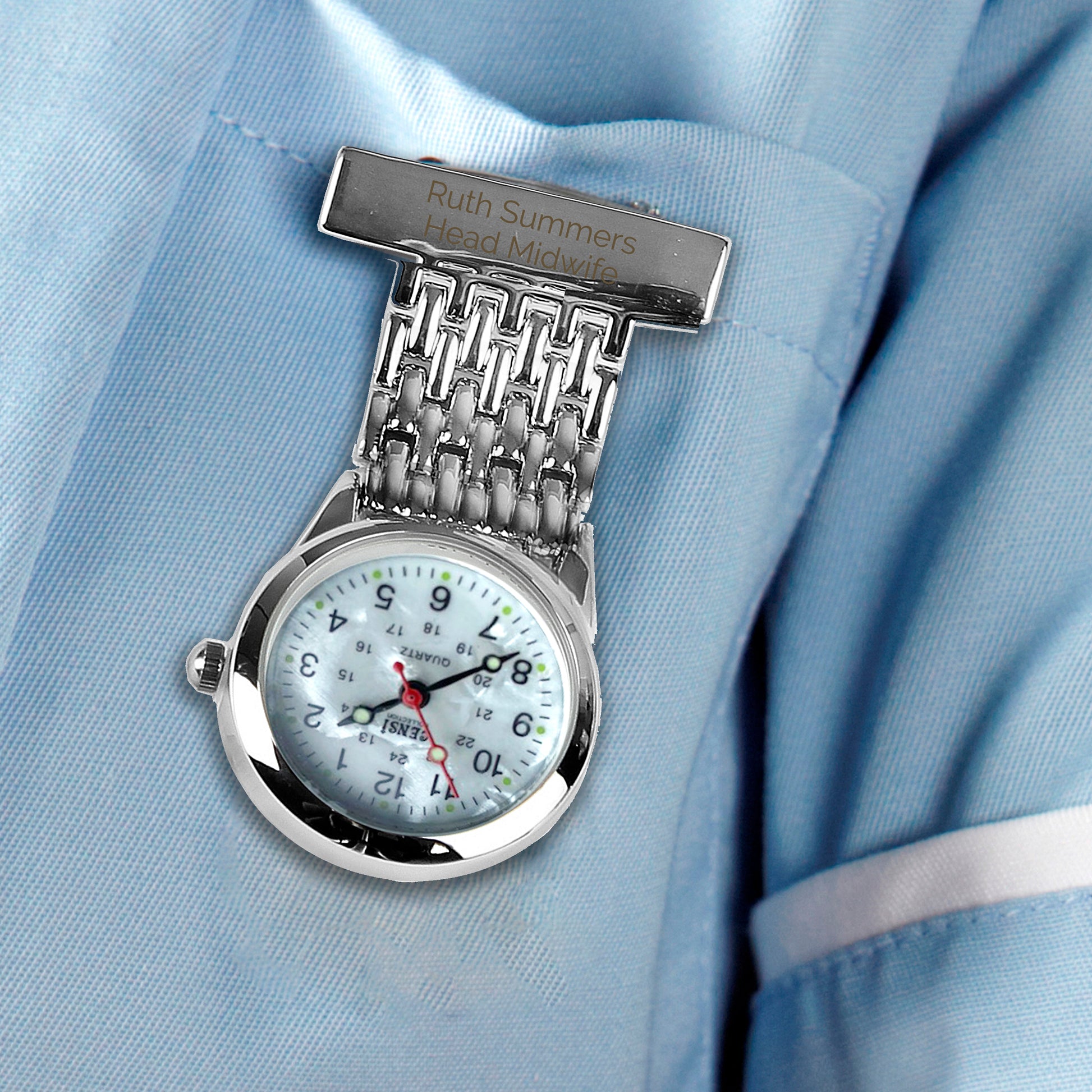 Personalised Nurse's Fob Watch from Heartfelt Gifts