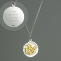 Personalised Sterling Silver & 9ct Gold St. Christopher Necklace from Heartfelt Gifts