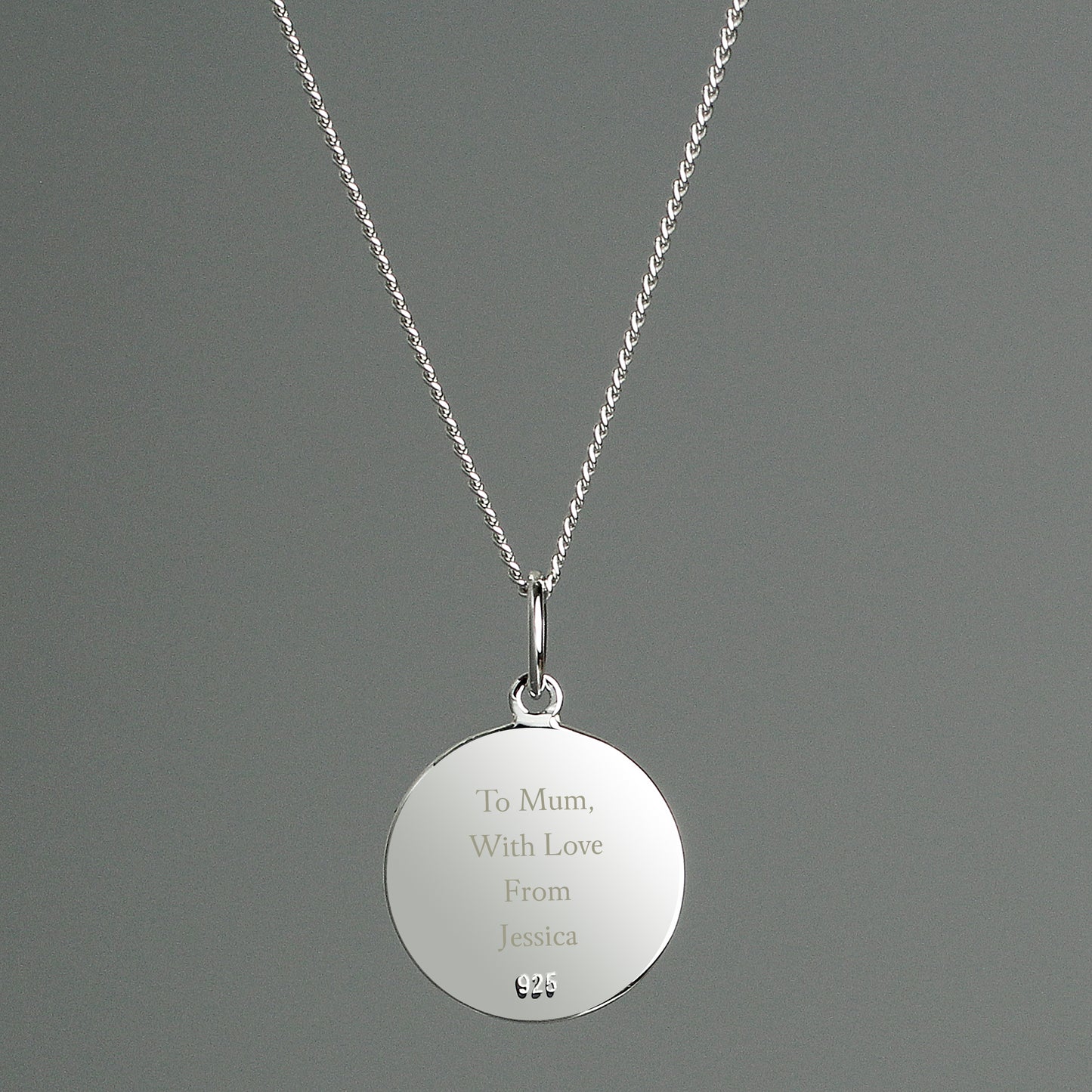 Personalised Sterling Silver & 9ct Gold St. Christopher Necklace - image 2
