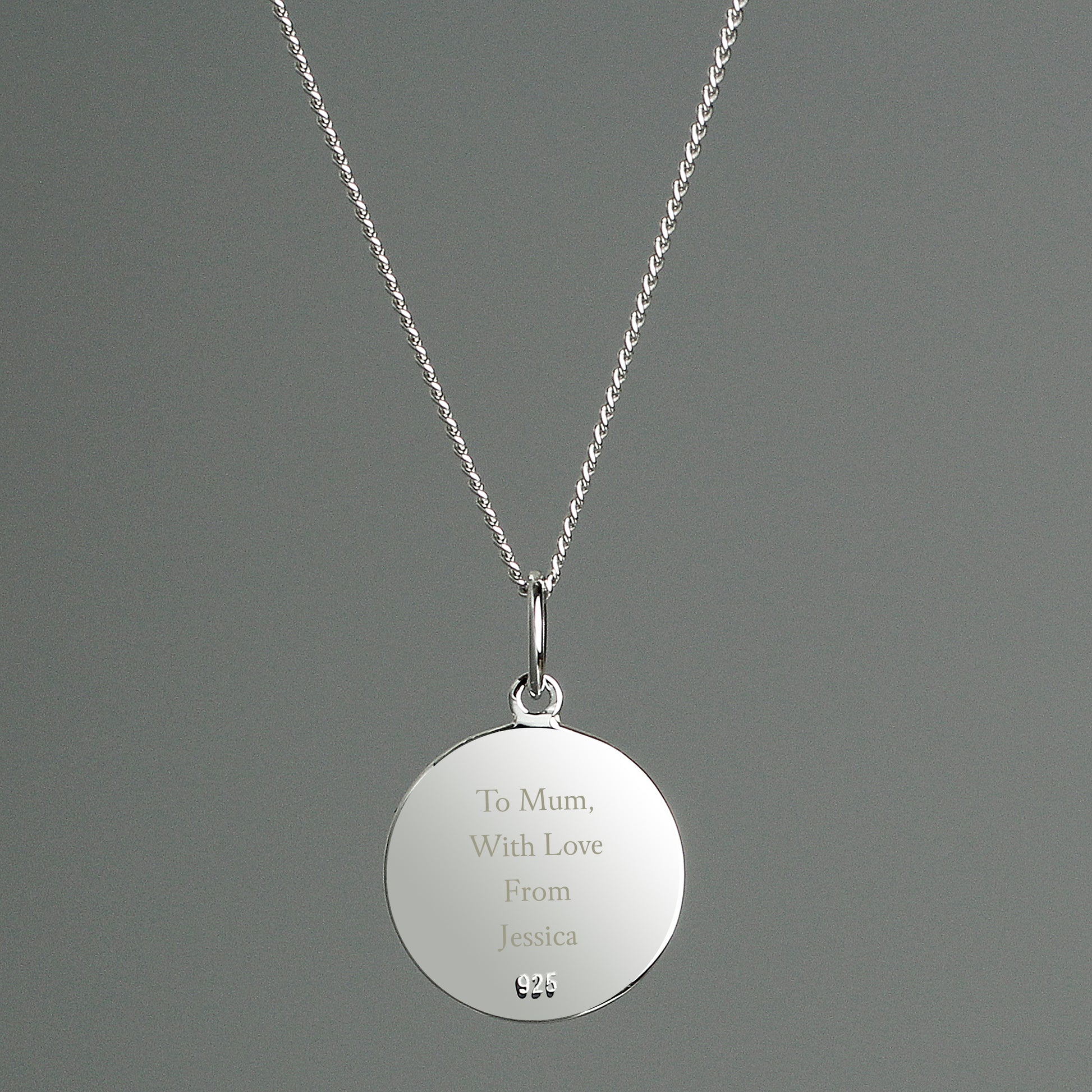 Personalised Sterling Silver & 9ct Gold St. Christopher Necklace - image 2