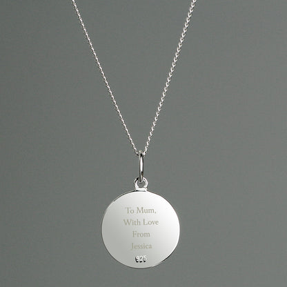 Personalised Sterling Silver & 9ct Gold St. Christopher Necklace - image 2