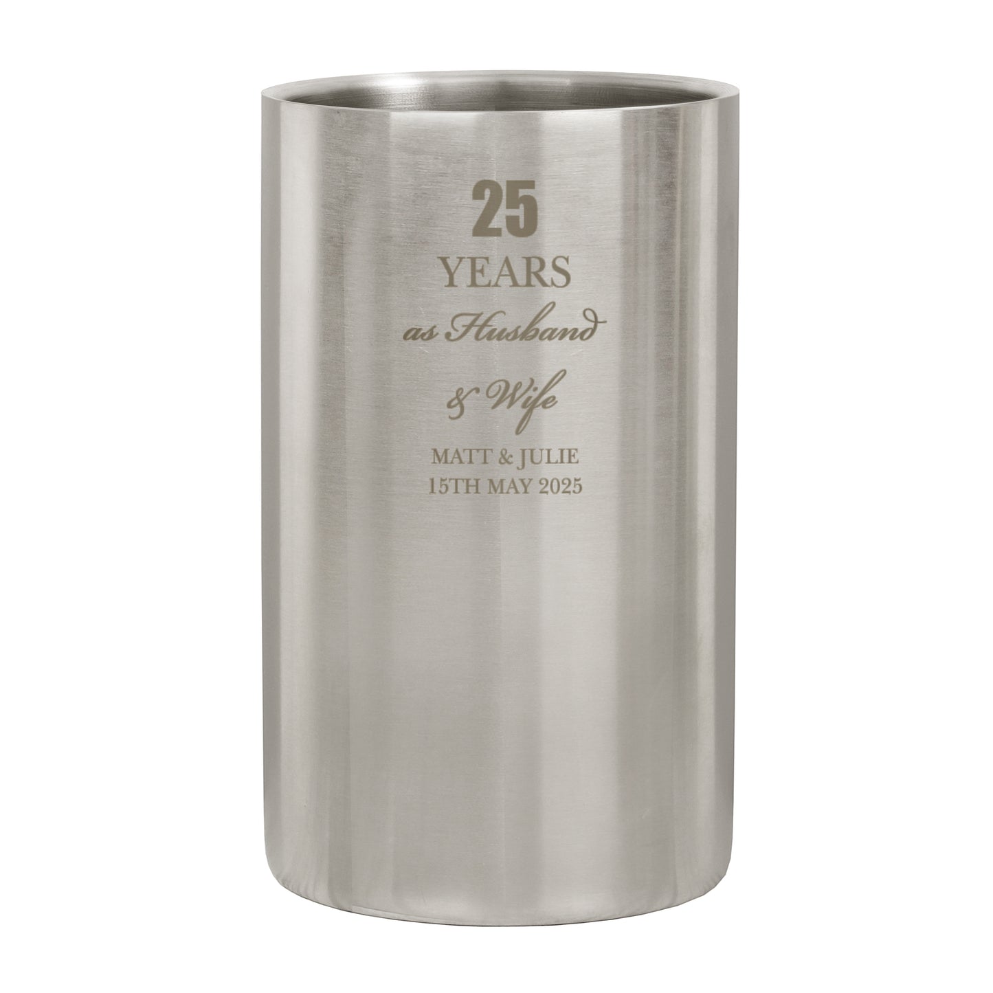 Personalised Anniversary Wine Cooler - image 5