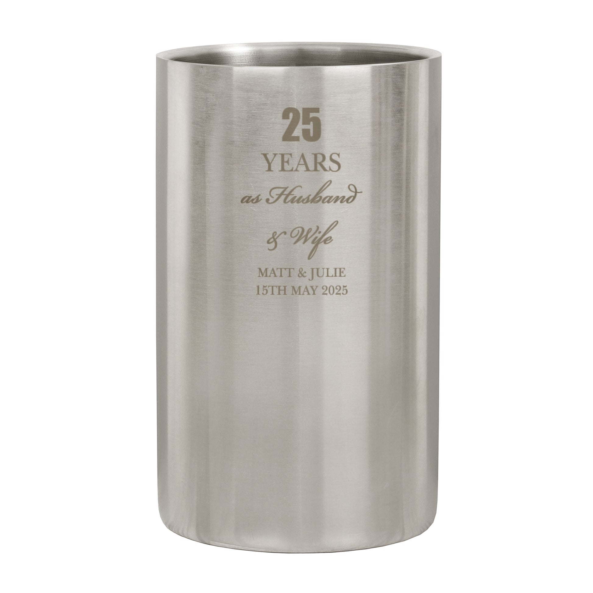 Personalised Anniversary Wine Cooler - image 5