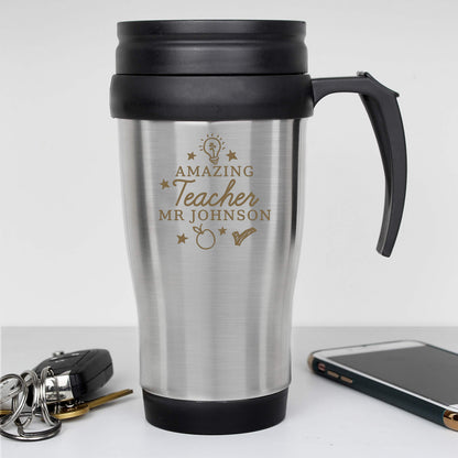 Personalised Amazing Teacher Travel Mug - image 3