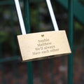 Personalised Heart Motif Any Message Padlock from Heartfelt Gifts
