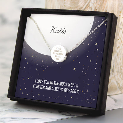 Personalised Sentiment Disc Necklace and Box from Heartfelt Gifts