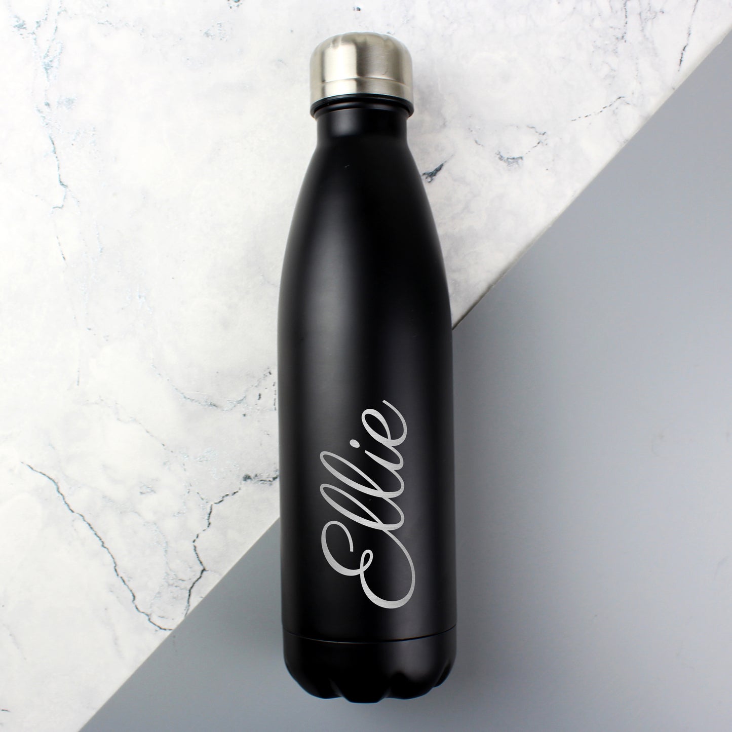 Personalised Black Metal Insulated Drinks Bottle - image 3