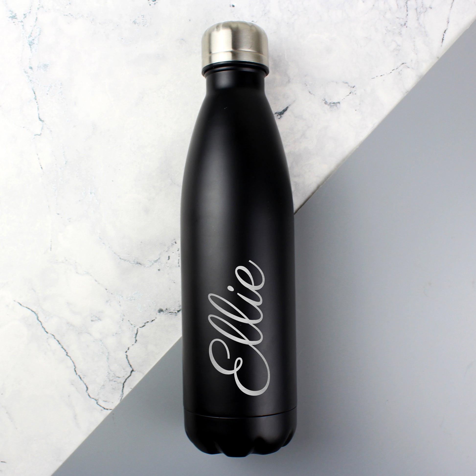 Personalised Black Metal Insulated Drinks Bottle - image 3