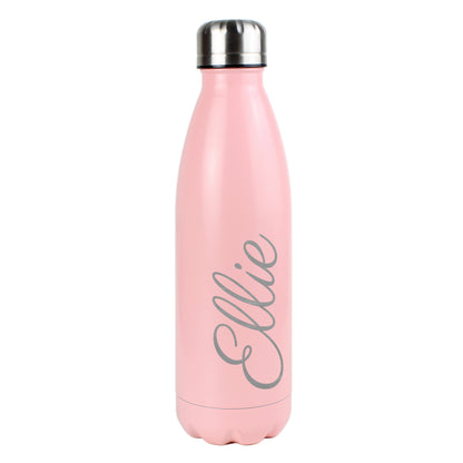 Personalised Pink Metal Insulated Drinks Bottle - image 2