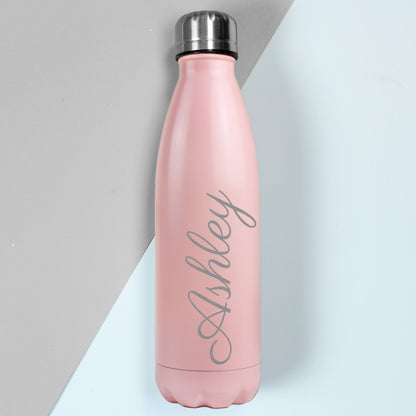Personalised Pink Metal Insulated Drinks Bottle - image 4