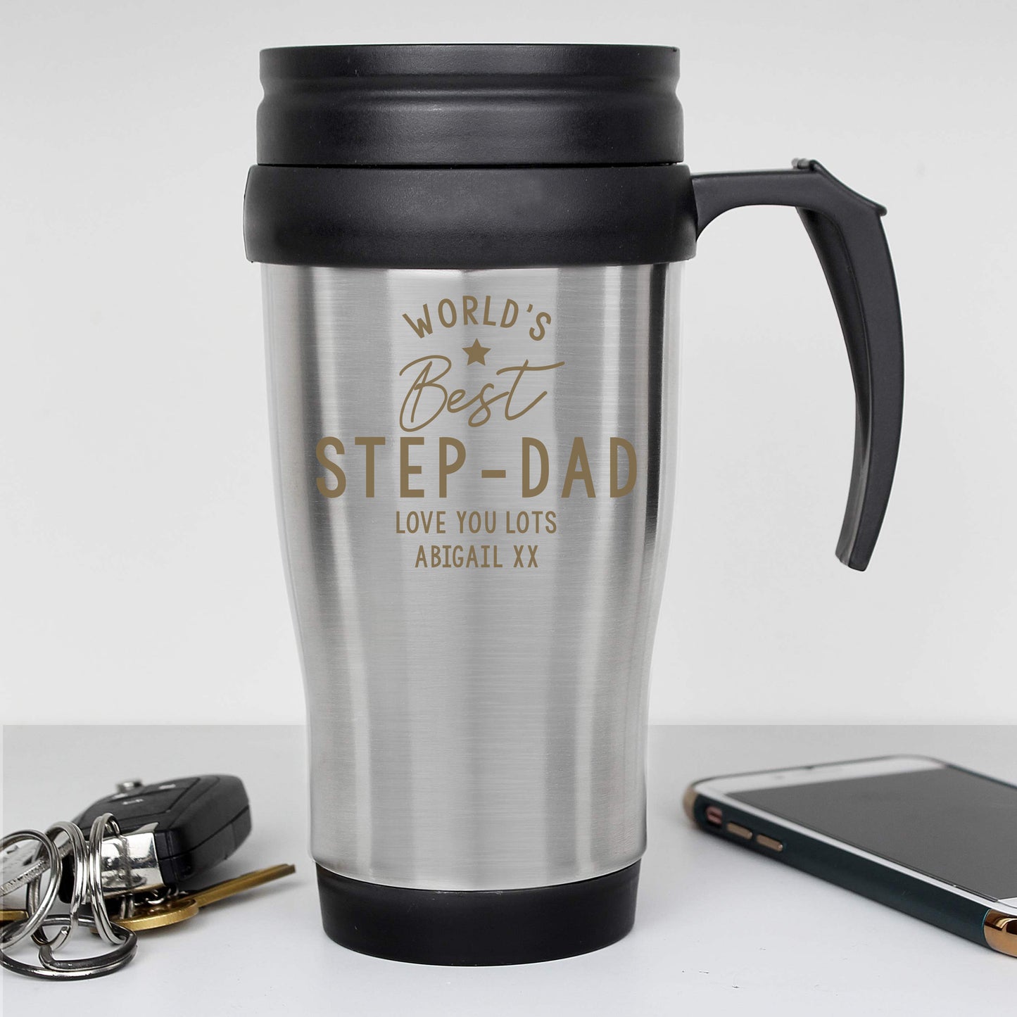 Personalised 'Worlds Best' Travel Mug - image 4