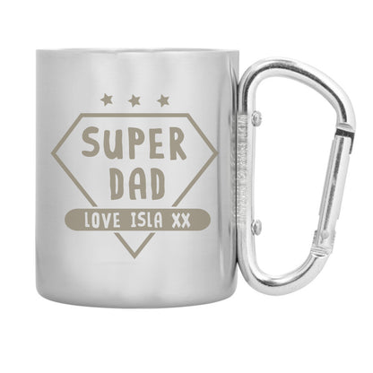 Personalised Super Dad Stainless Steel Mug - image 4