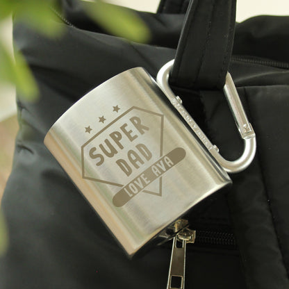Personalised Super Dad Stainless Steel Mug - image 5