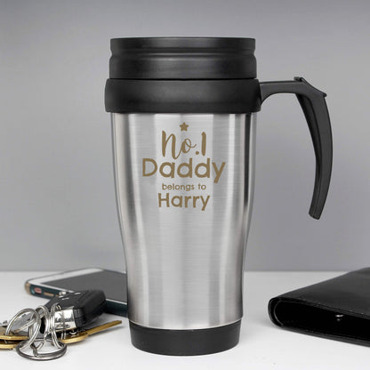 Personalised No.1 Daddy Travel Mug from Heartfelt Gifts