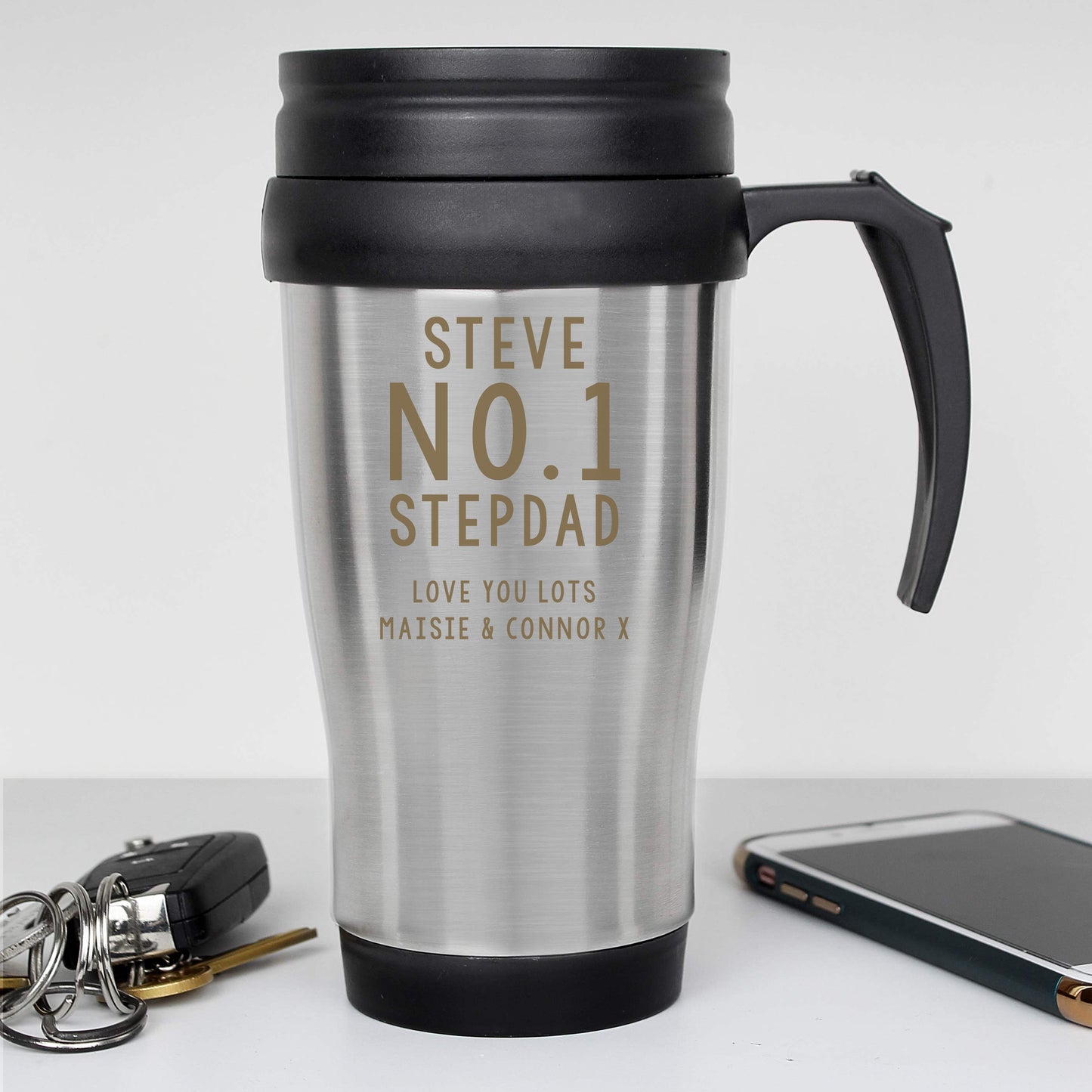 Personalised Free Text Travel Mug - image 4