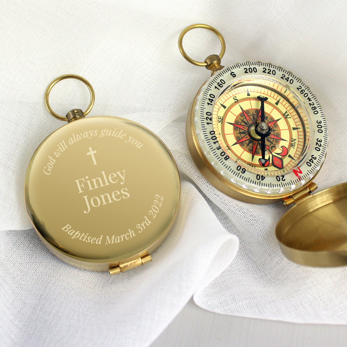 Personalised Religious Compass from Heartfelt Gifts