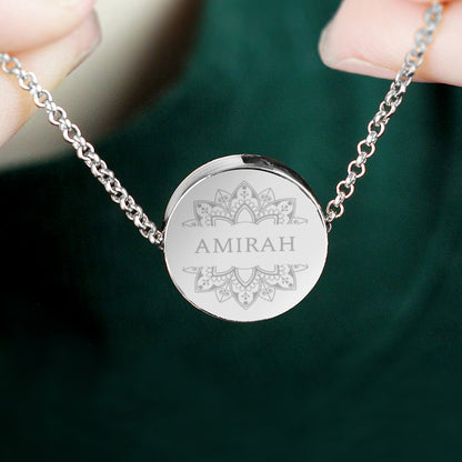 Personalised Sentiment Eid and Ramadan Disc Necklace and Box - image 2