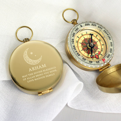 Personalised Eid and Ramadan Keepsake Compass - image 2