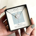 Personalised July Birth Flower Necklace and Box from Heartfelt Gifts