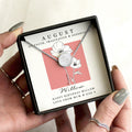 Personalised August Birth Flower Necklace and Box from Heartfelt Gifts