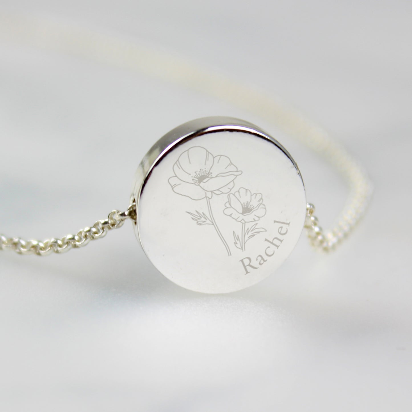 Personalised August Birth Flower Necklace and Box - image 6