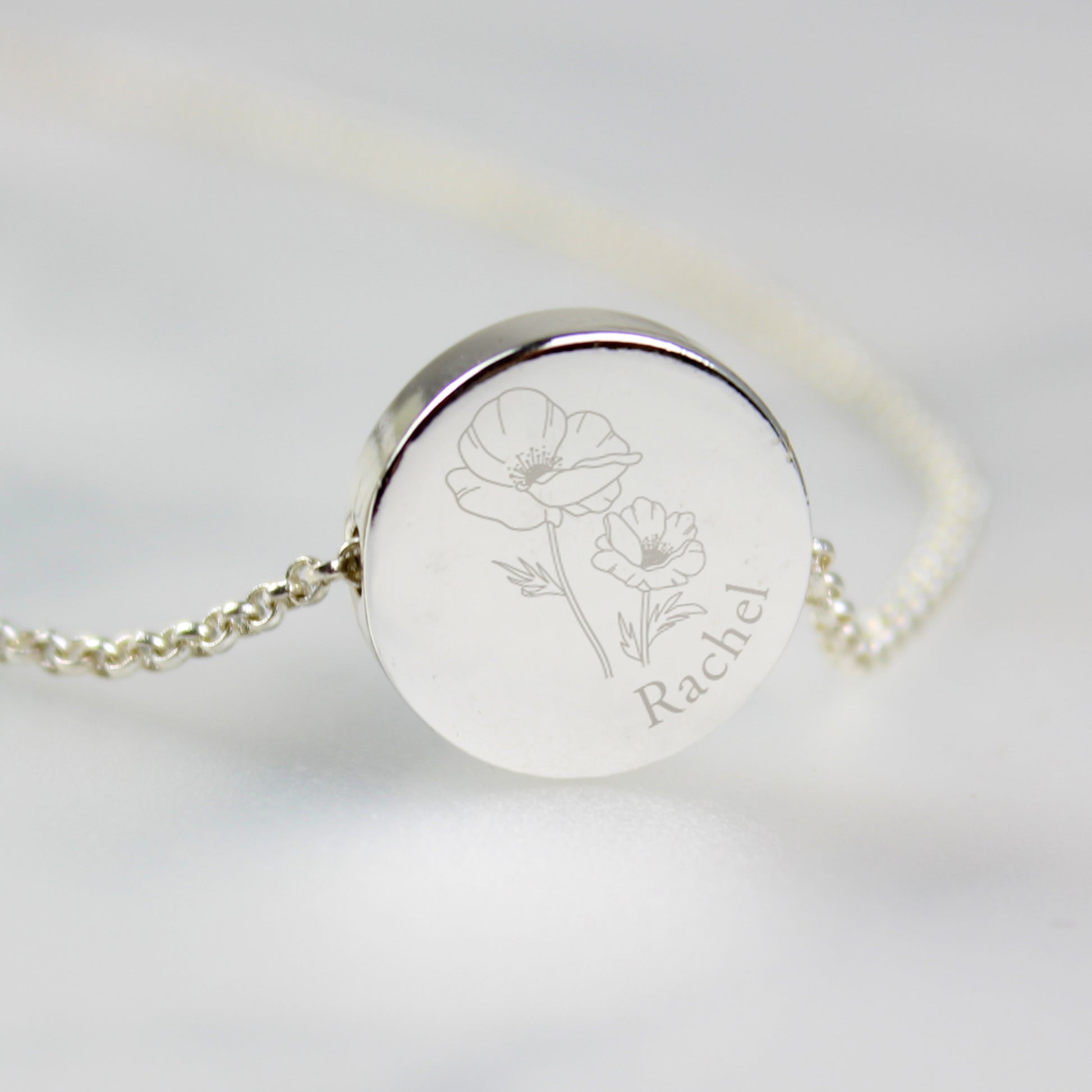 Personalised August Birth Flower Necklace and Box - image 6