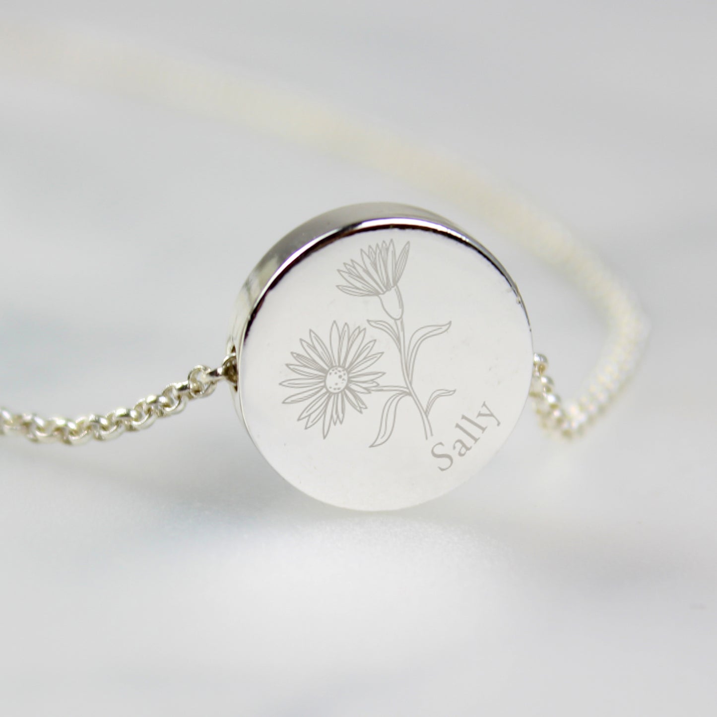 Personalised September Birth Flower Necklace and Box - image 6