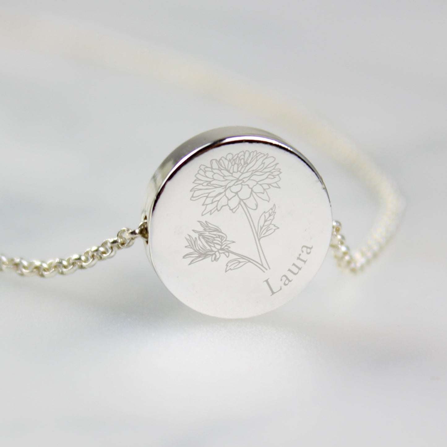 Personalised November Birth Flower Necklace and Box - image 6