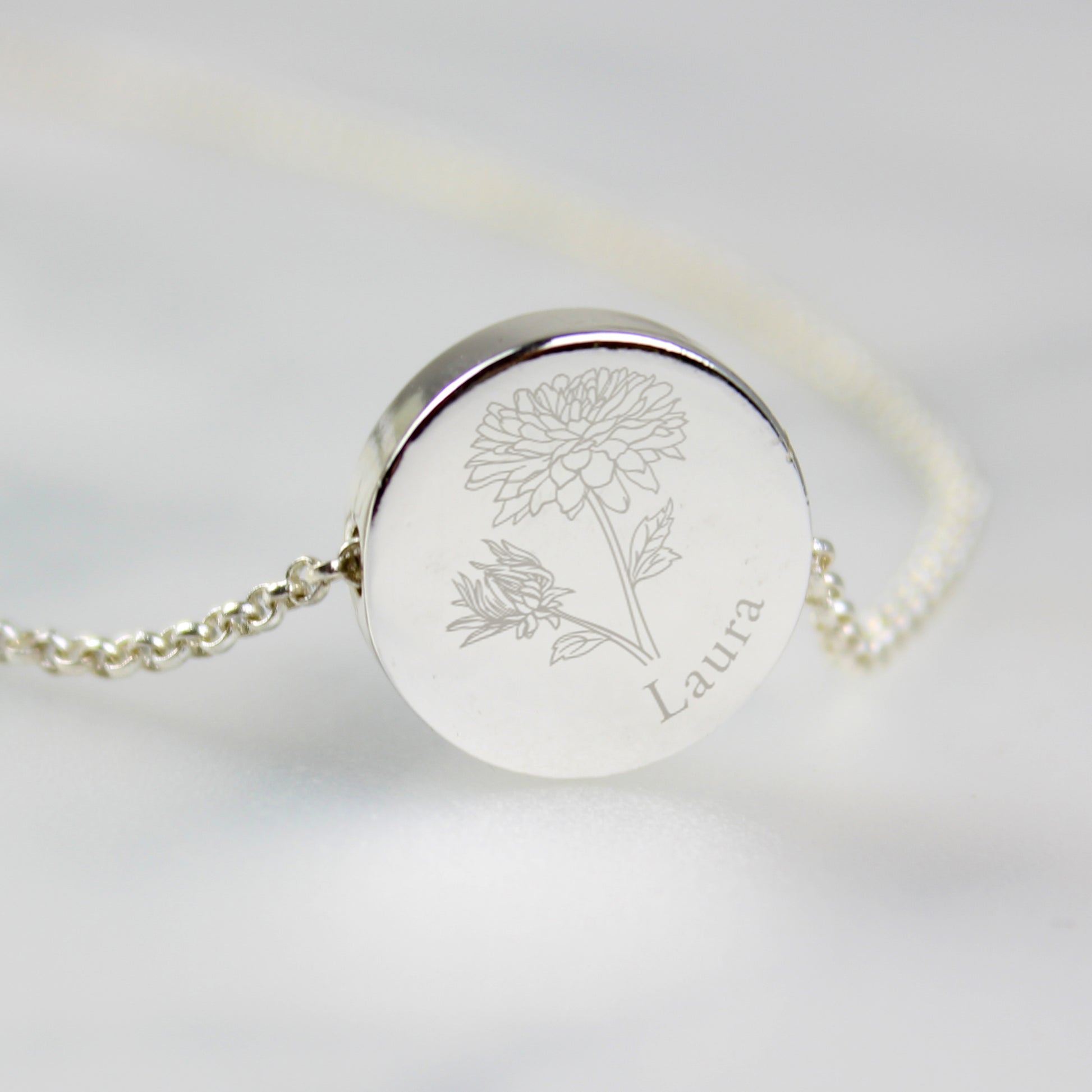 Personalised November Birth Flower Necklace and Box - image 6