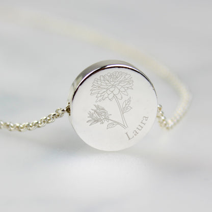 Personalised November Birth Flower Necklace and Box - image 6