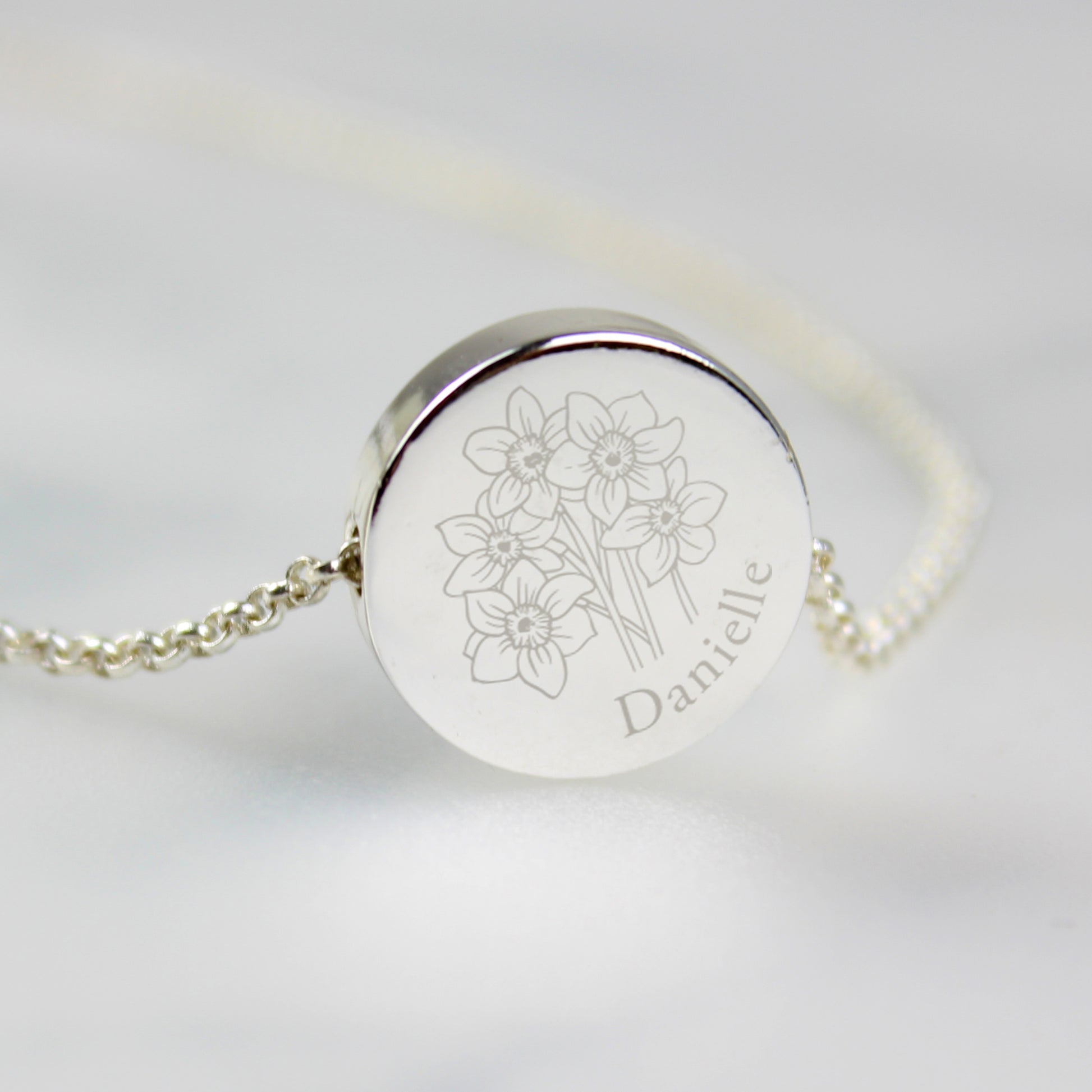 Personalised December Birth Flower Necklace and Box - image 6