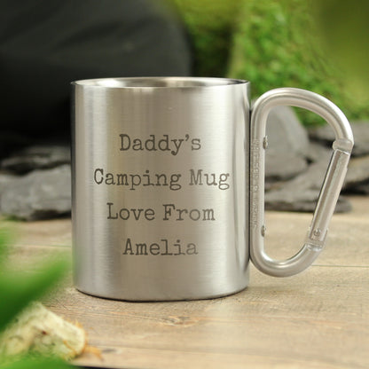 Personalised Free Text Metal Mug from Heartfelt Gifts