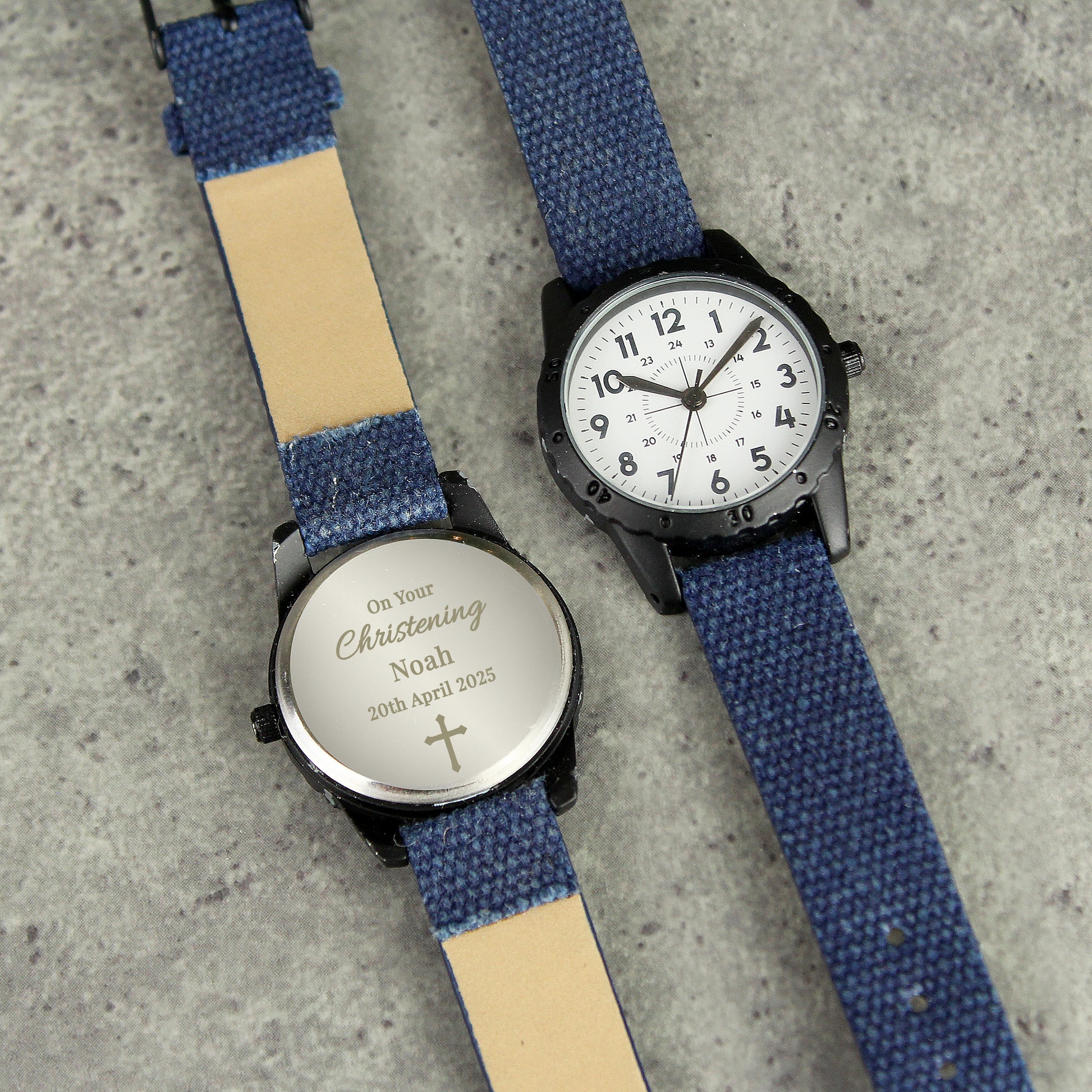 Personalised Religious Blue Watch - image 2