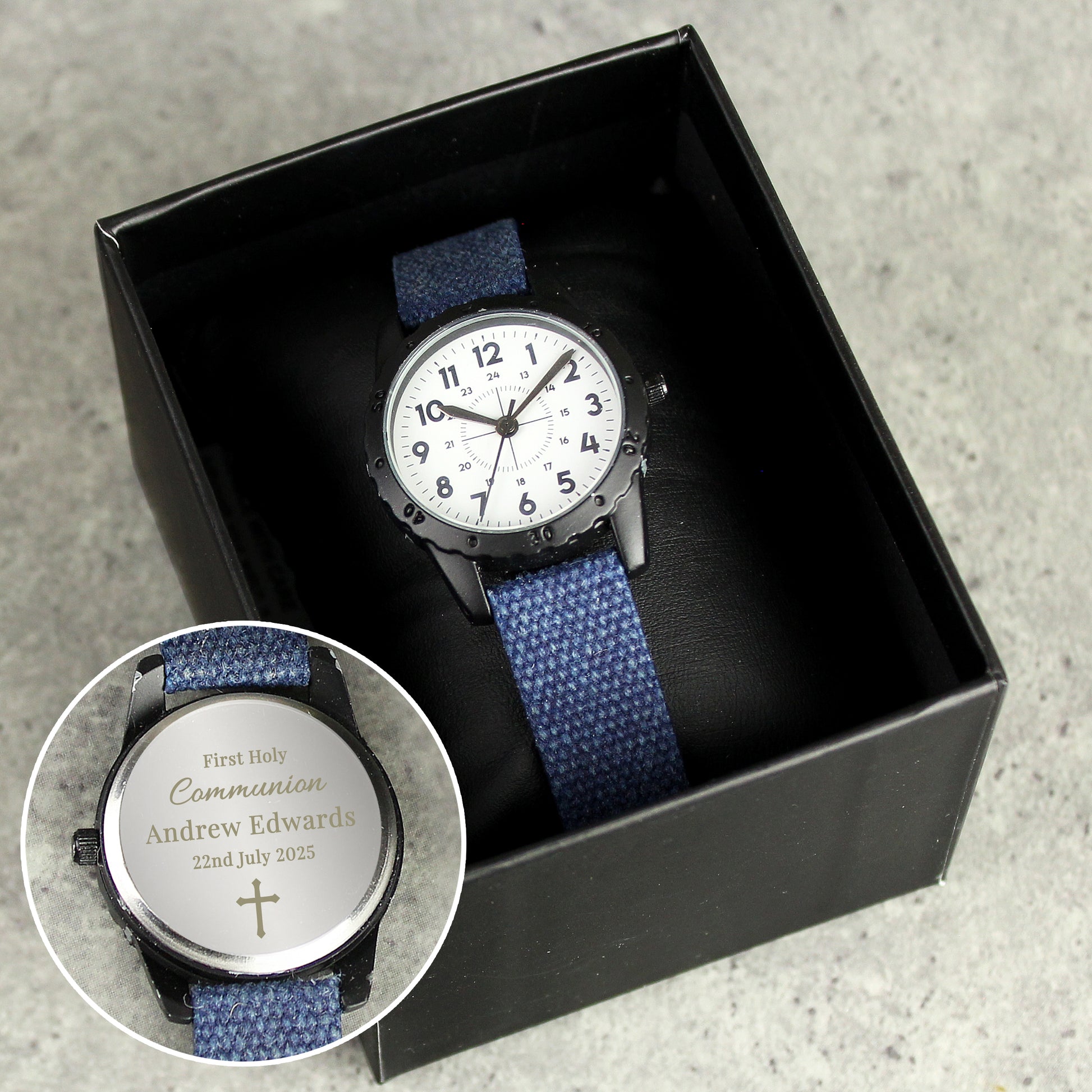 Personalised Religious Blue Watch - image 3