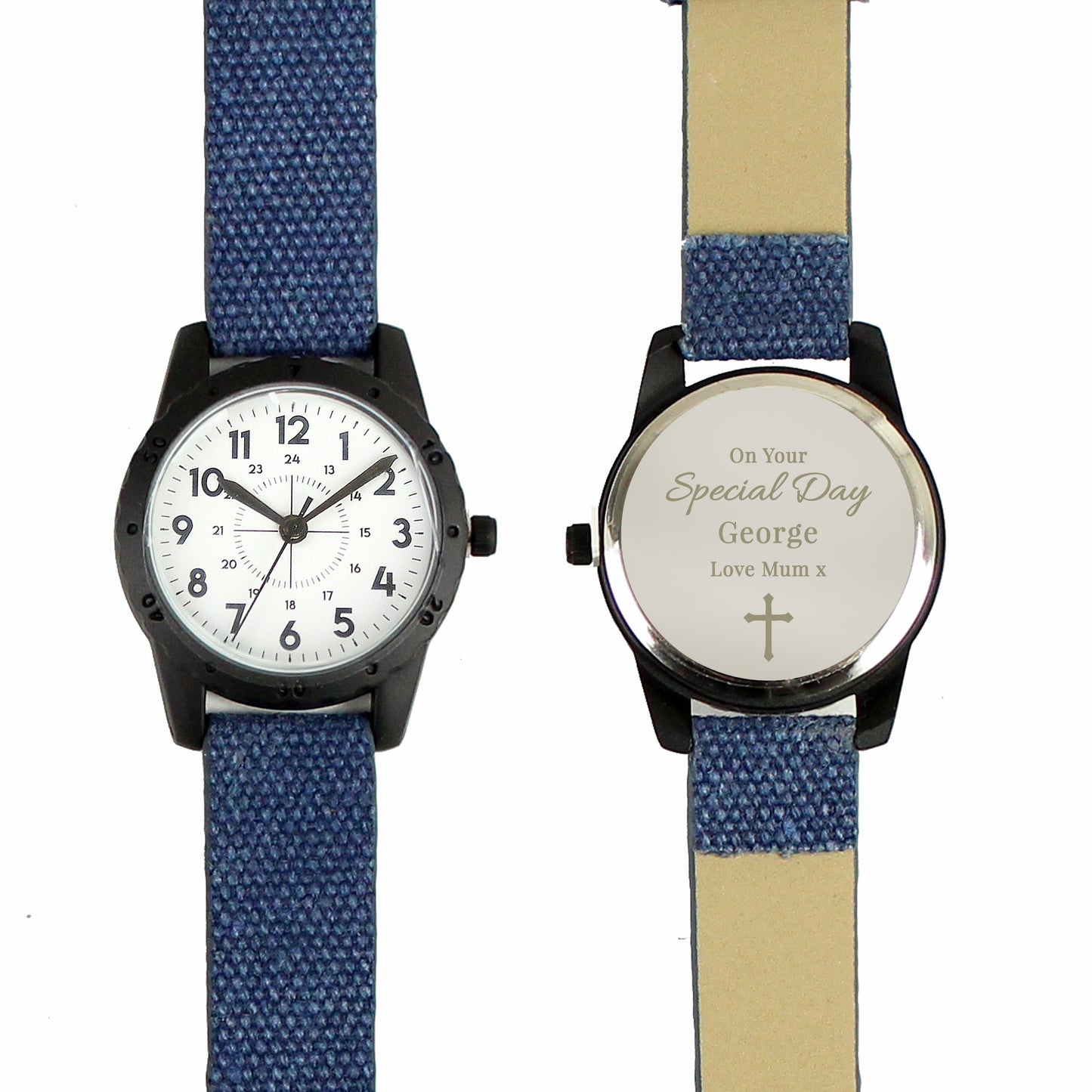 Personalised Religious Blue Watch - image 5