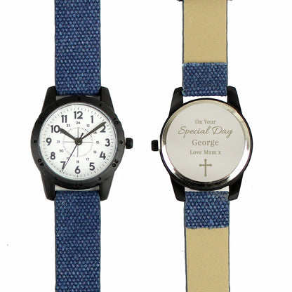 Personalised Religious Blue Watch - image 5