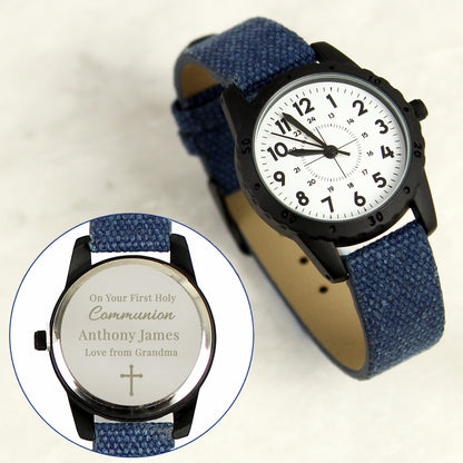 Personalised Religious Blue Watch from Heartfelt Gifts