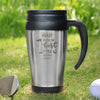 Personalised Best by Par Golf Travel Mug
