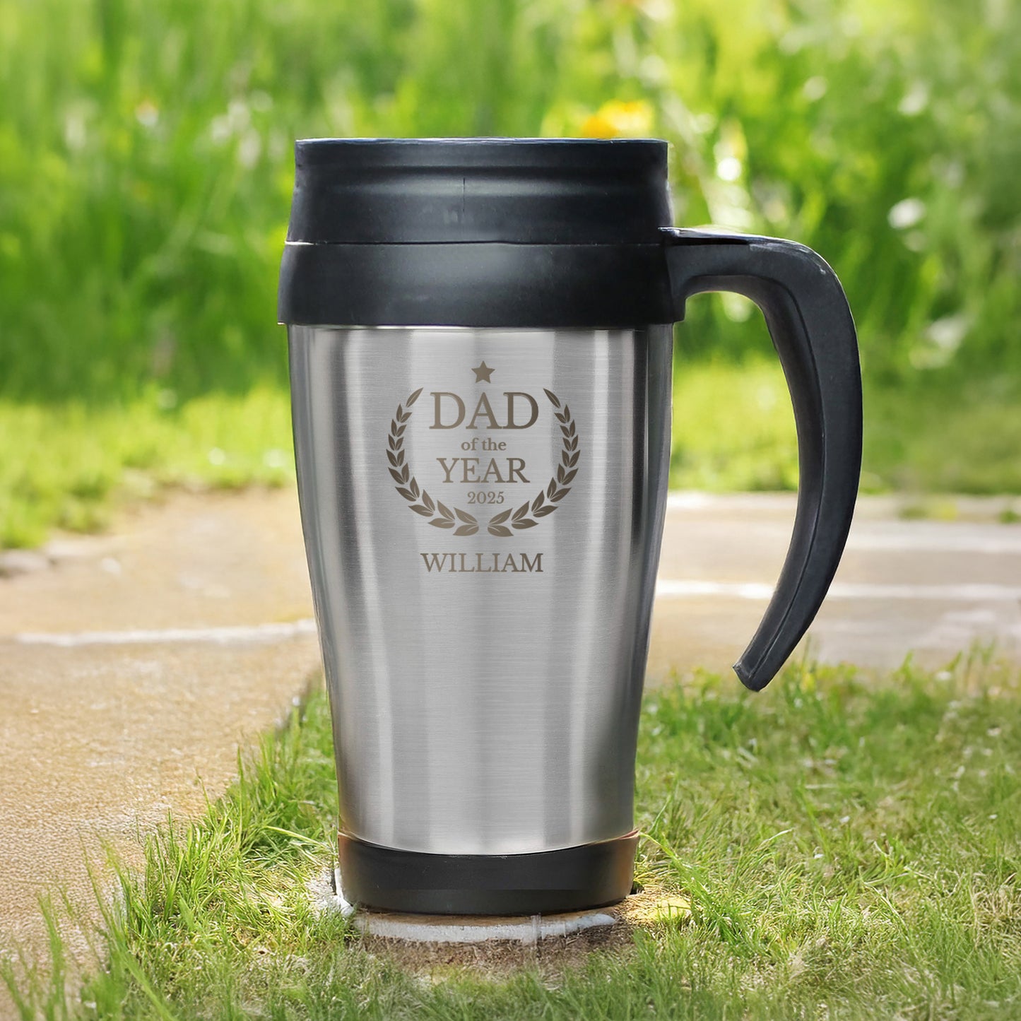Personalised Dad of the Year Travel Mug – Father's Day & Birthday Gift - image 2