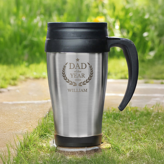Personalised Dad of the Year Travel Mug – Father's Day & Birthday Gift - image 2