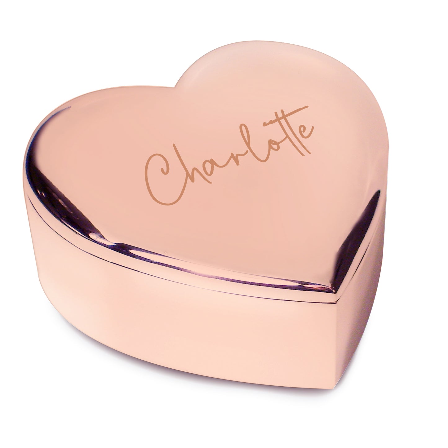 Personalised Engraved Rose Gold Heart Trinket Box – Birthday Valentine Gift - image 4