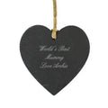 Personalised Script Engraved Slate Heart Decoration from Heartfelt Gifts