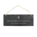 Personalised Flower Motif Hanging Slate Plaque from Heartfelt Gifts