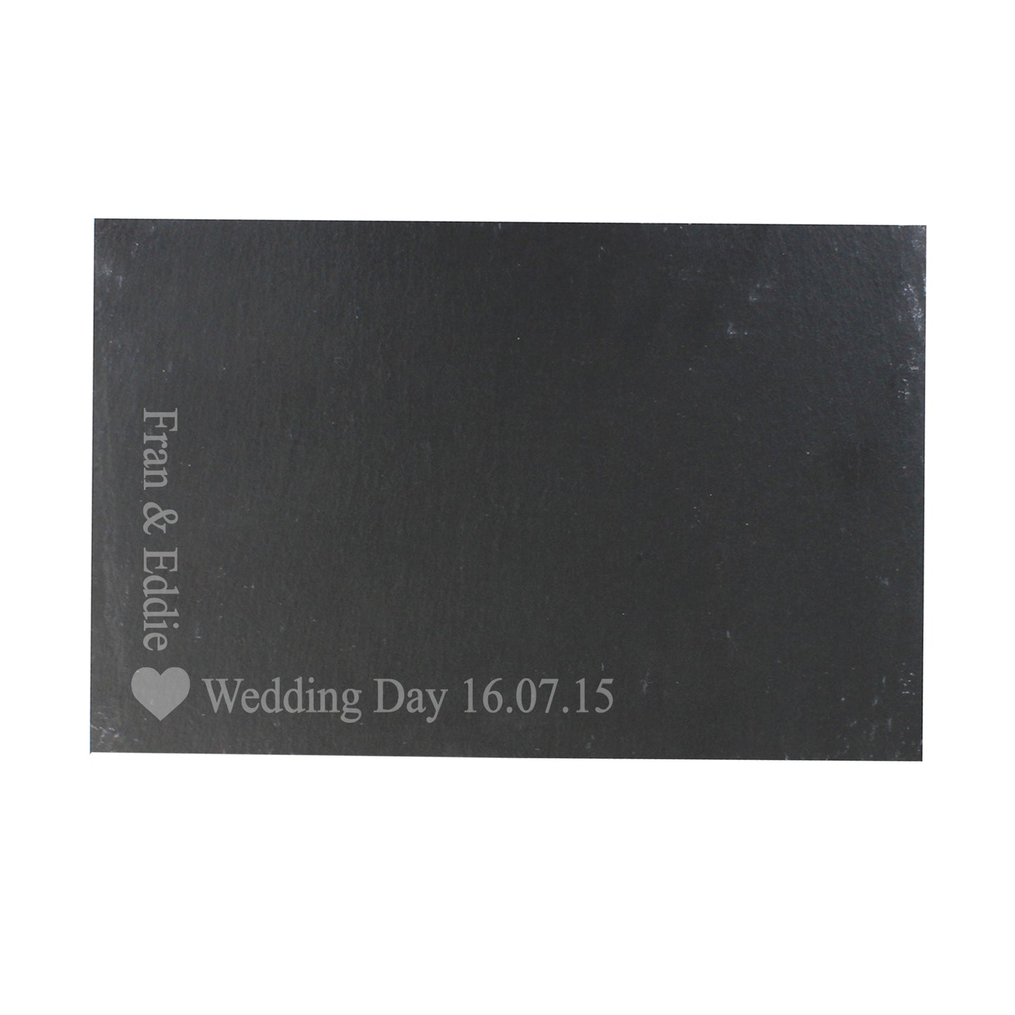 Personalised Heart Motif Slate Placemat - image 2