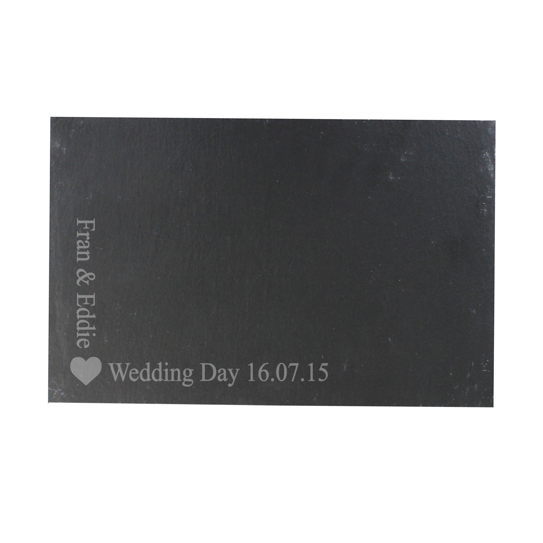 Personalised Heart Motif Slate Placemat - image 2
