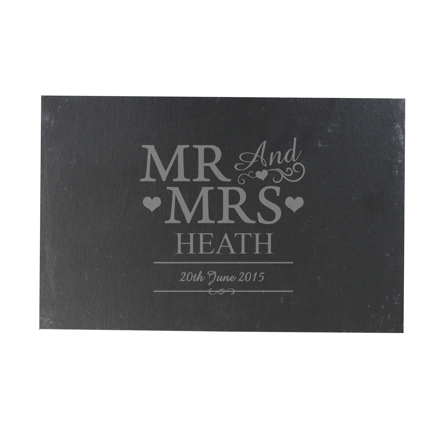 Personalised Mr & Mrs Slate Placemat - image 2