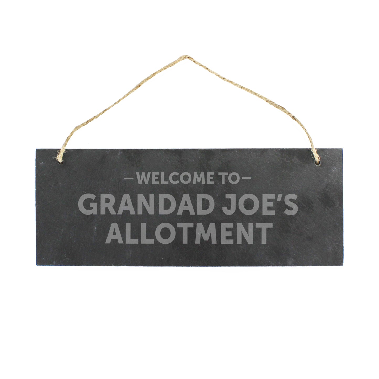 Personalised Welcome To... Hanging Slate Plaque - image 3