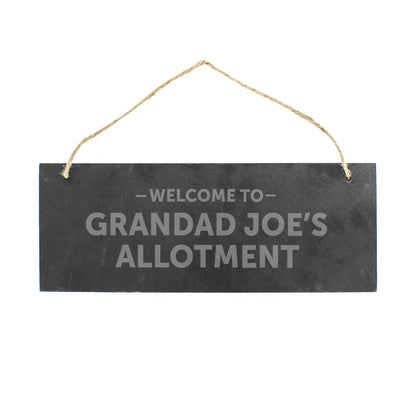 Personalised Welcome To... Hanging Slate Plaque - image 3