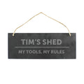 Personalised Bold Design Hanging Slate Plaque from Heartfelt Gifts