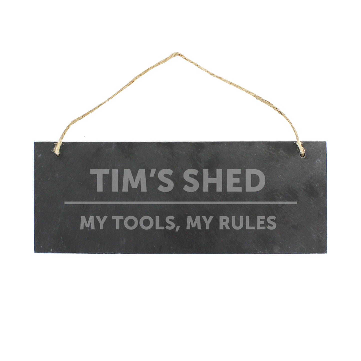 Personalised Bold Design Hanging Slate Plaque from Heartfelt Gifts